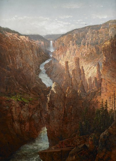 Grand Canyon, fiume Yellowstone da William Sonntag